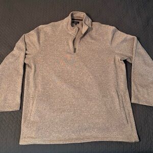 Fleece-lined XL Tan Croft & Barrow Pull-over
